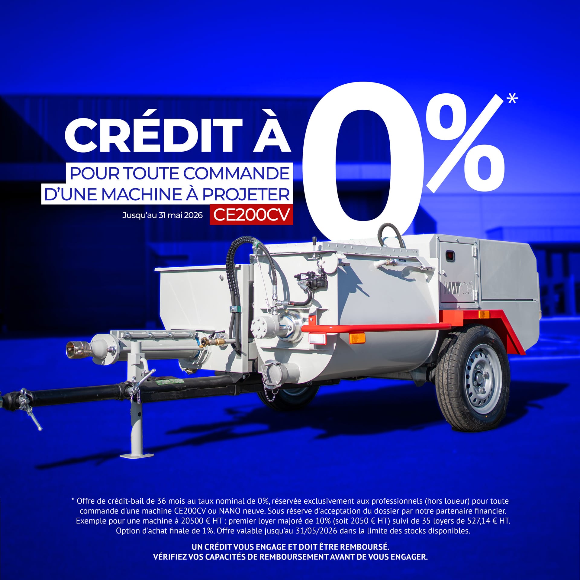 Offre machine à projeter Mat.co - crédit à zéro euros