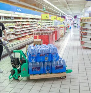 Transpalette magasin