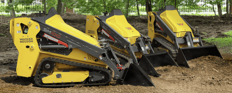 Trois chargeuses SM100 Wacker Neuson