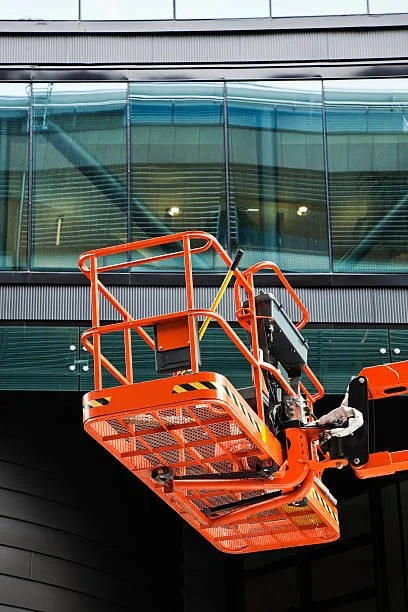 Access Boom for window cleaning.