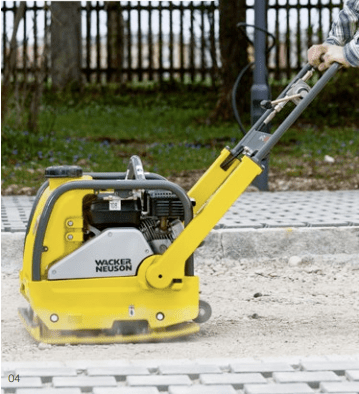 plaque vibrante gravier